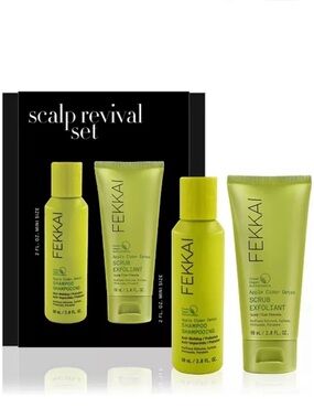 Fekkai 2-Pc. Apple Cider Detox Scalp Revival Set Unisex NIB 2oz each bottle